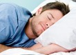 Man sleeping on pillow