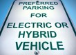 Hybrid vehicle parking sign