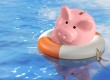 Piggy bank being rescued