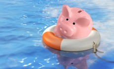 Piggy bank being rescued