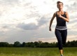 Woman running outdoors