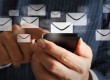 Checking email on mobile phone