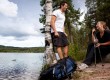 Couple camping