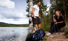 Couple camping