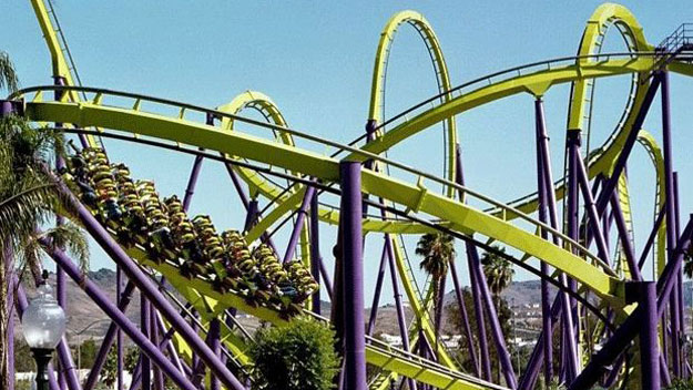 Bizarro roller coaster