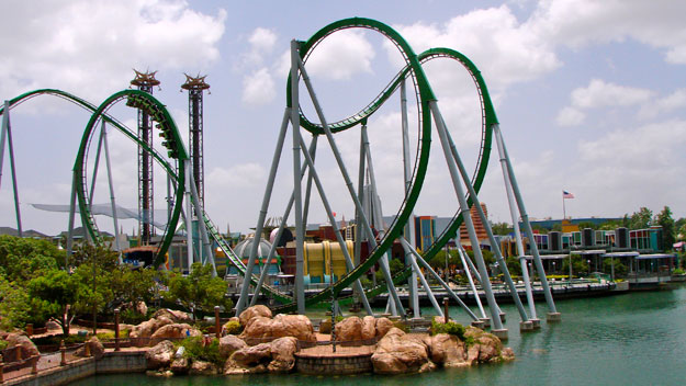 Incredible Hulk roller coaster