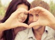 Heart shape from couple's hands