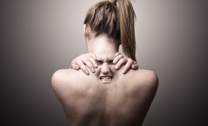 Woman with neck pain