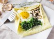 Savory Mushroom and Goat Cheese Crepes