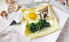 Savory Mushroom and Goat Cheese Crepes