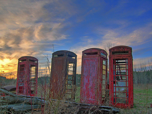 The Phone Booth Graveyard (Newark-on-Trent, UK)