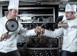 Two chefs fighting