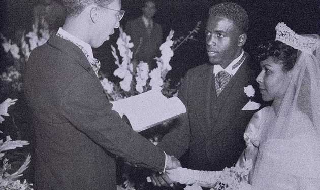 Jackie Robinson married Rachel Isum Robinson