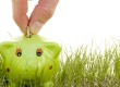 green piggy bank