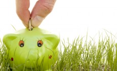green piggy bank