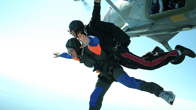Skydiving Take chances risk