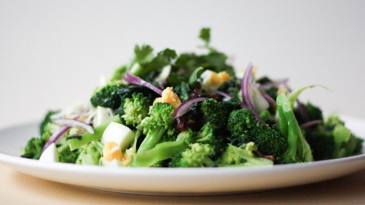 4 - Broccoli, Spinach, and Egg Salad with Honey Mustard2