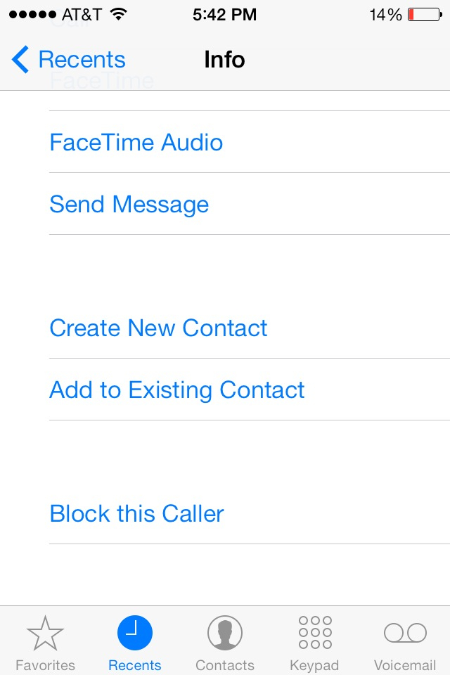 block this caller