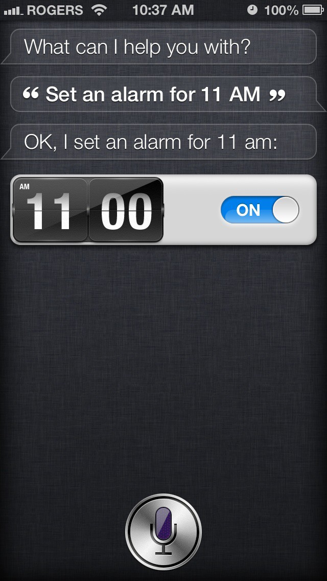 siri set an alarm