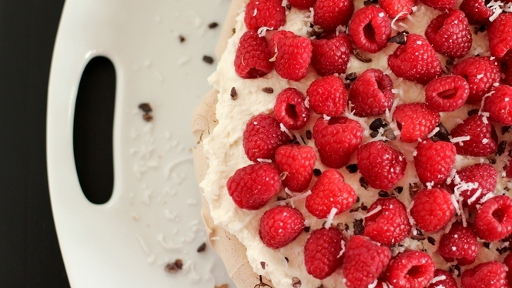 2) Chocolate Raspberry Pavlova