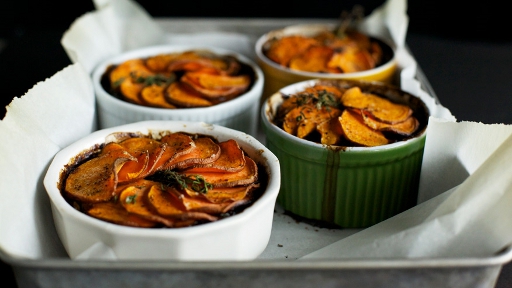 3 - Mushroom and Stout Pies with Sweet Potato Crusts