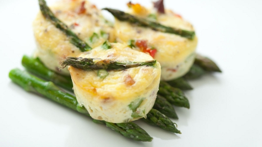 4 - Crab Asparagus and Pepper Mini Frittatas