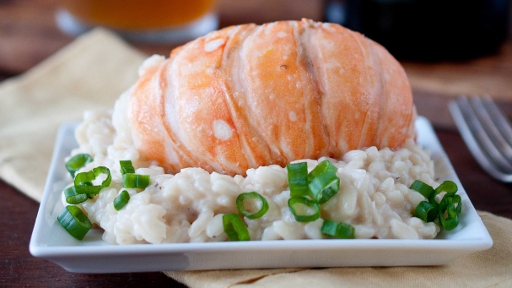 5 - Beer and Butter Poached Lobster with Saison Risotto