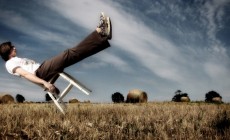 balancing on chair