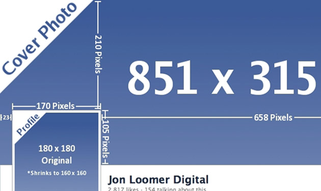 Use the right dimensions.  851 x 315 pixels