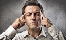 Man trying to concentrate