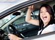 Woman buying a car