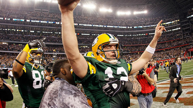 Aaron Rodgers in Super Bowl XLV