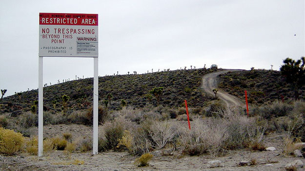 Area 51 warning sign