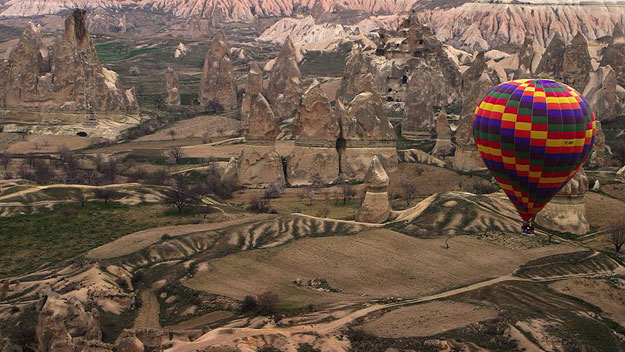 Hot air balloon over Cappadocia