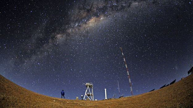 Night view of Atacama desert