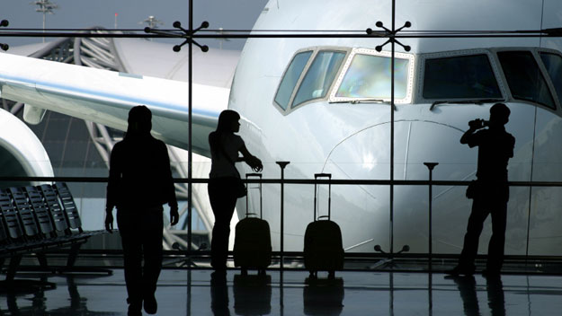 Passengers waiting for flight