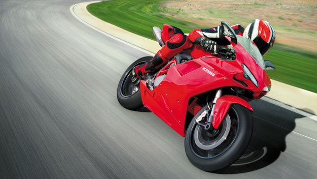 Riding a Ducati motorcycle