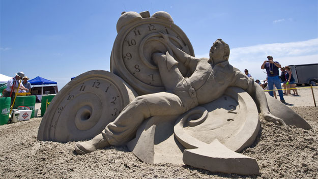 Sand sculpture at Texas SandFest