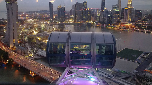 View from the Singapore Flyer