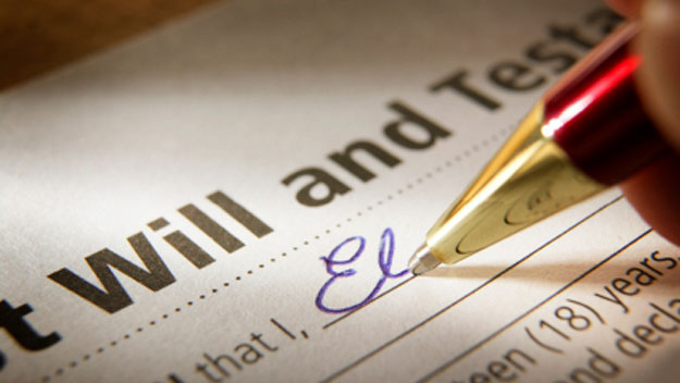 Writing last will and testament