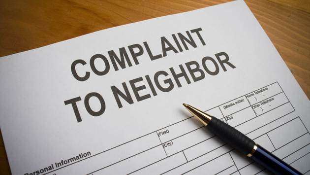 Neighbor complaint form