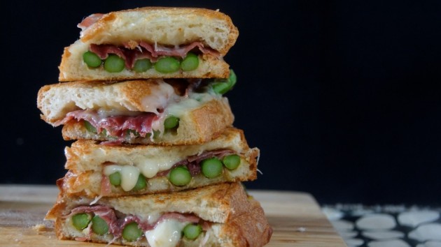 Asparagus, Fontina, and Speck Panini