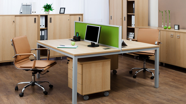 Monitor on an office desk